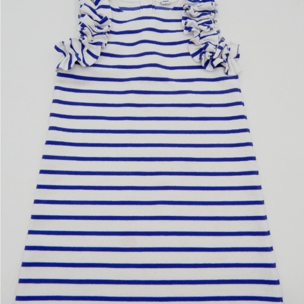 Janie and Jack Striped Dress with Ruffle Arms